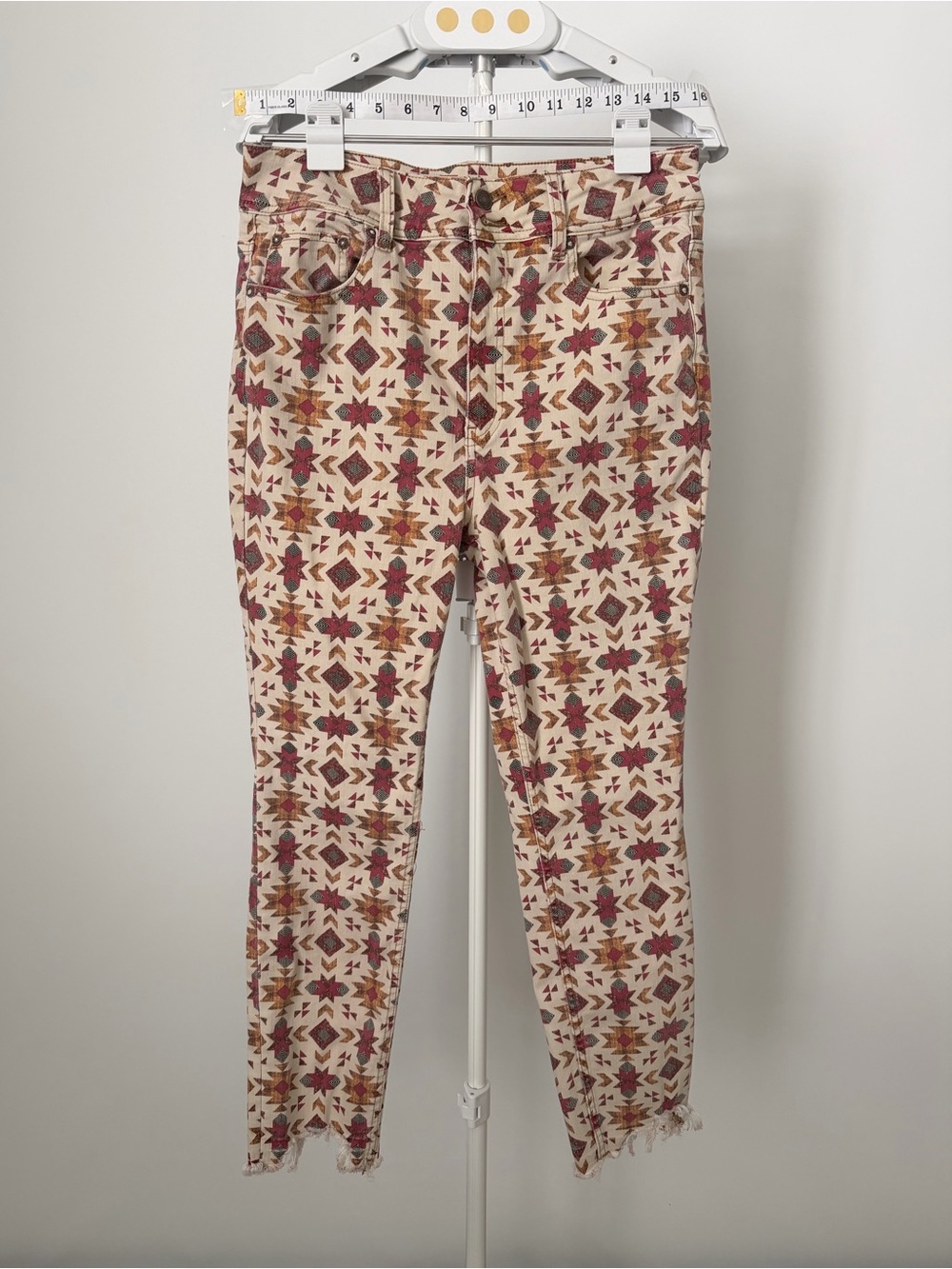 Free People - Wild Child Jeans Aztec Southwest Geometric Print